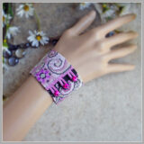 Arabesque Fuchsia Bracelet