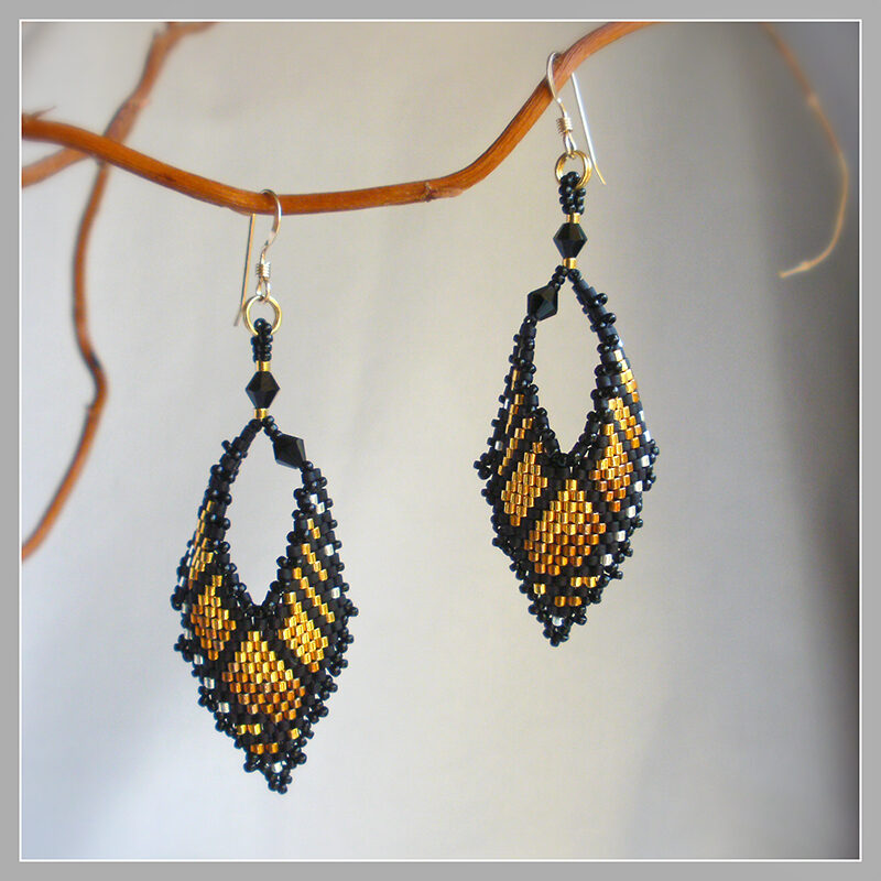 Gold Leaf Monarch Butterfly Earrings_02F Gold Leaf Monarch Butterfly Earrings