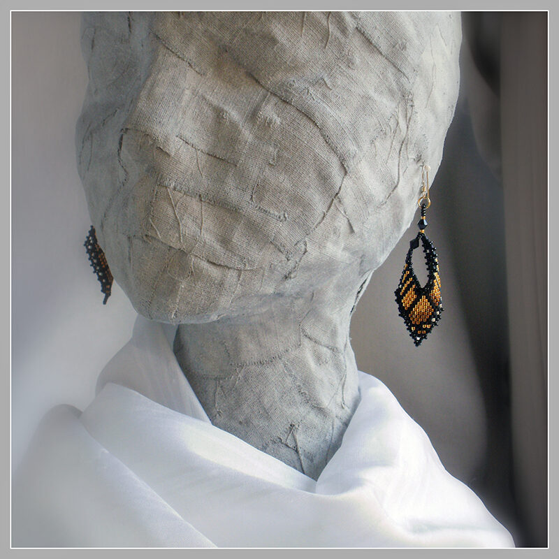 Gold Leaf Monarch Butterfly Earrings_03F Gold Leaf Monarch Butterfly Earrings