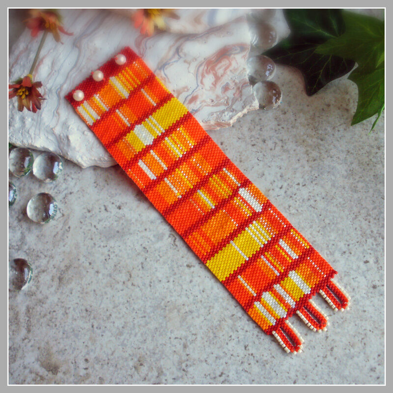 Tangerine DNA Code Bracelet 14f Tangerine DNA Code Bracelet