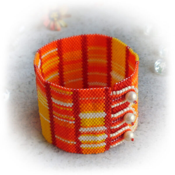 Tangerine DNA Code Bracelet