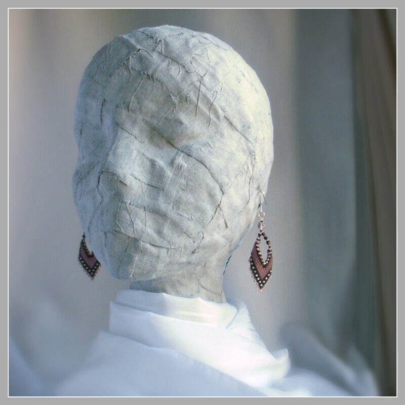 Mauve Pink Leaf Elegance Earrings 20f Mauve Pink Leaf Elegance Earrings