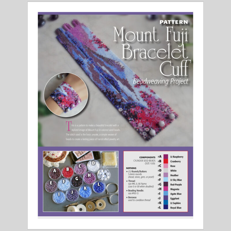 Mt Fuji Bracelet Pattern CovPg1 Mt Fuji Bracelet Pattern Cover Pg1