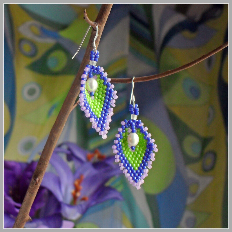 Russian Leaf Earrings 12f Russian Leaf Earrings