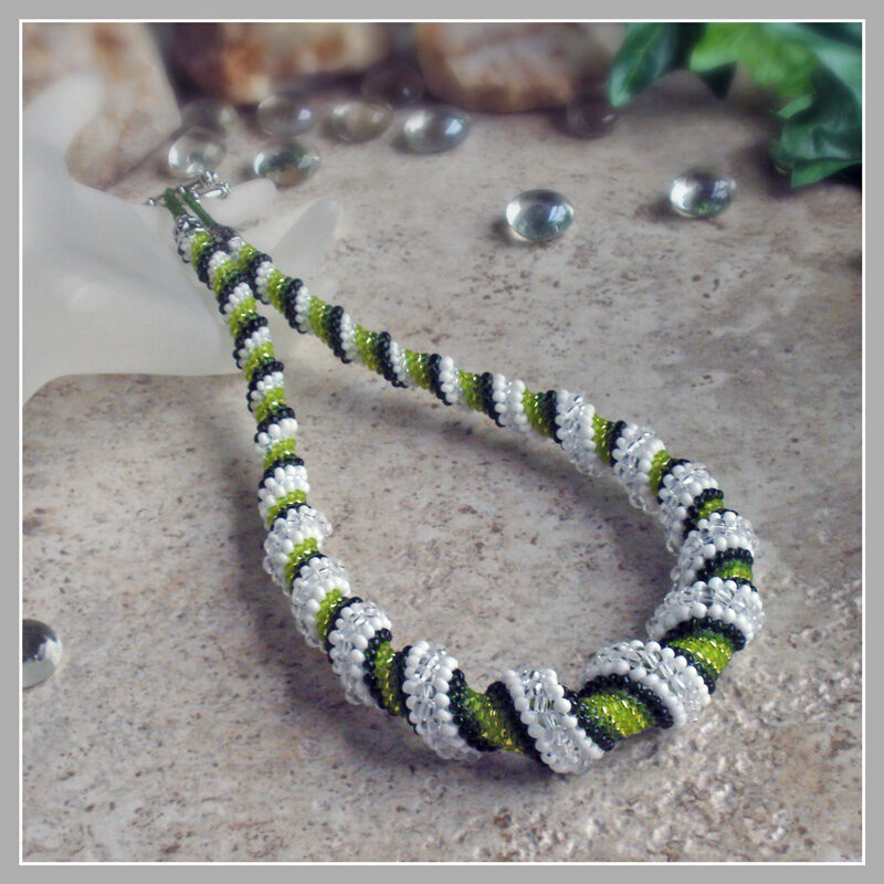 Spearmint Spiral Green Necklace 15f Spearmint Cellini Spiral Green Necklace