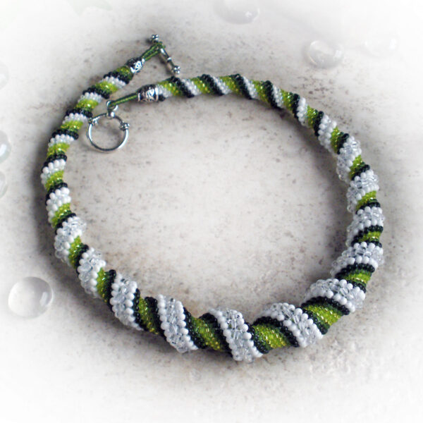 Spearmint Cellini Spiral Green Necklace