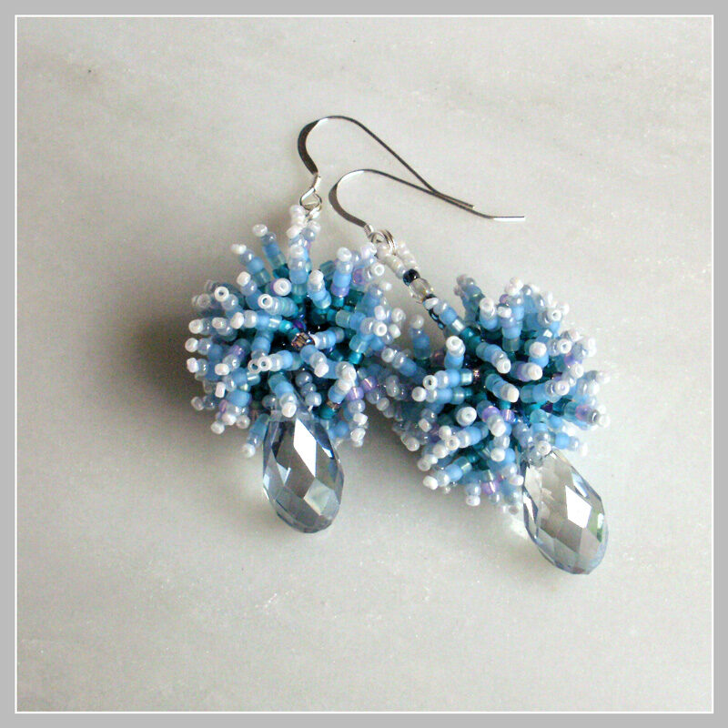 Drop in the Ocean Earrings 07f Drop in the Ocean Sea Foam Earrings
