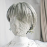 Origami Olive-Green Paper Spaceship Earrings