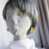 Origami Yellow Dragon Earrings