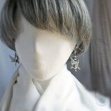 Origami Silver Dots Dragon Earrings