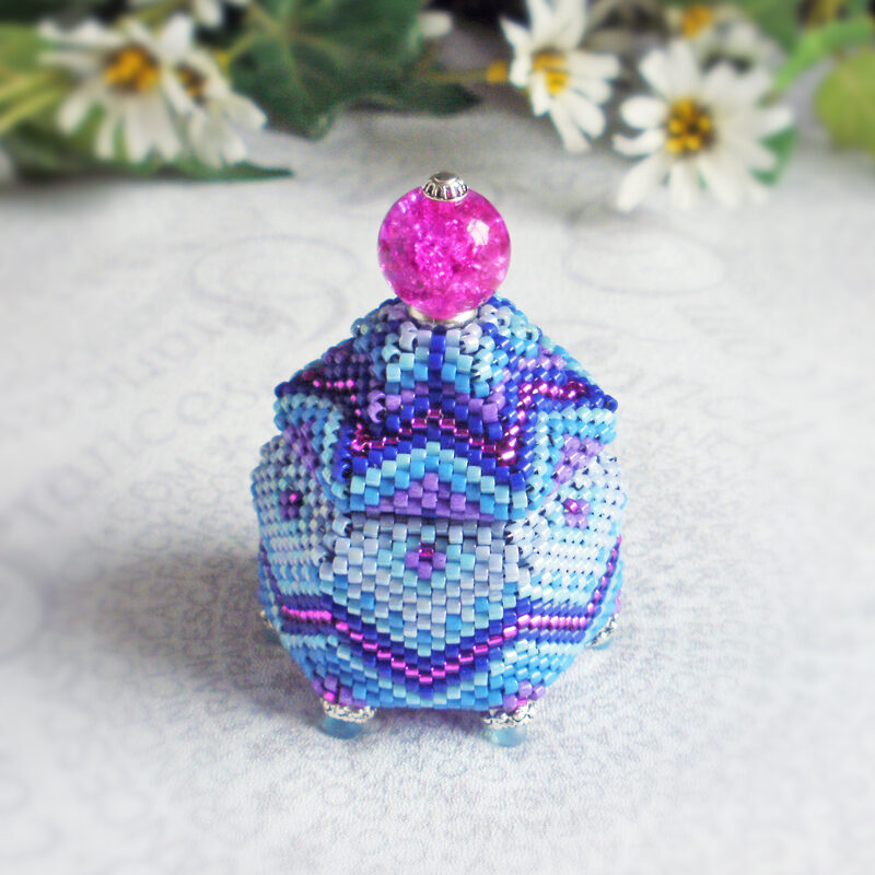 Beaded-Box-Hex-Luscious-Blue-03f Beaded Box Hexagon Luscious Blue