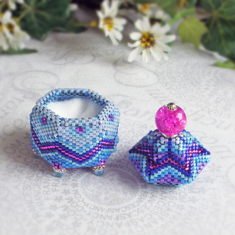 Beaded-Box-Hex-Luscious-Blue-07f Beaded Box Hexagon Luscious Blue