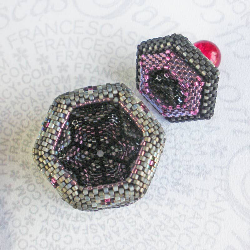Bead-Box-Hex-Goth-Shadow-25fx Beaded Box Hexagon Gothic Shadow Black