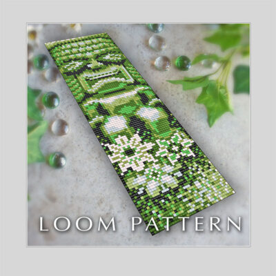 Tiki God Bracelet Cuff : Bead Pattern - LOOM Stitch